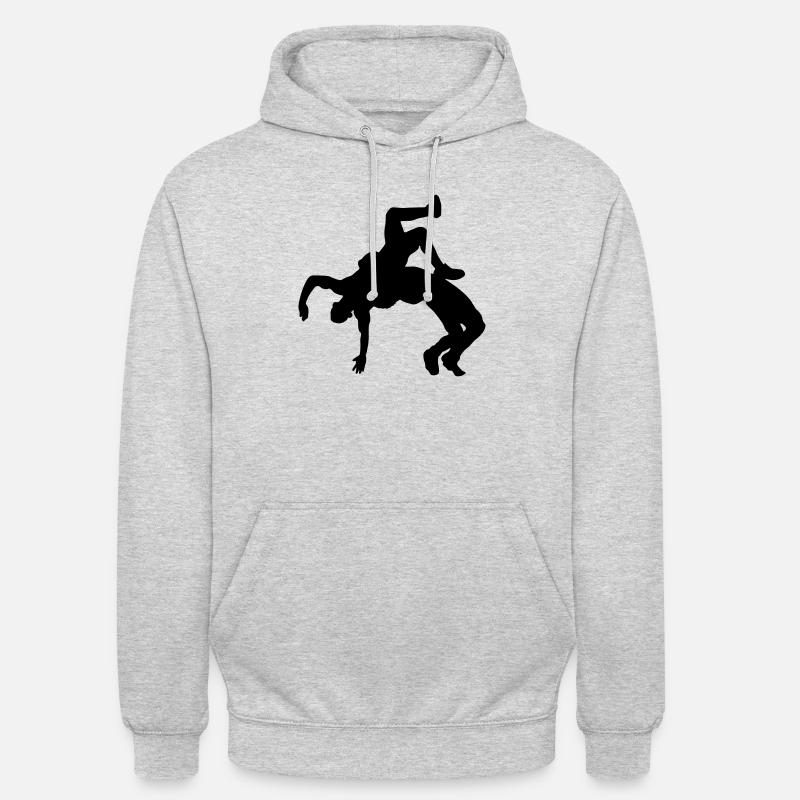 ringen design - Unisex Hoodie - Hellgrau meliert