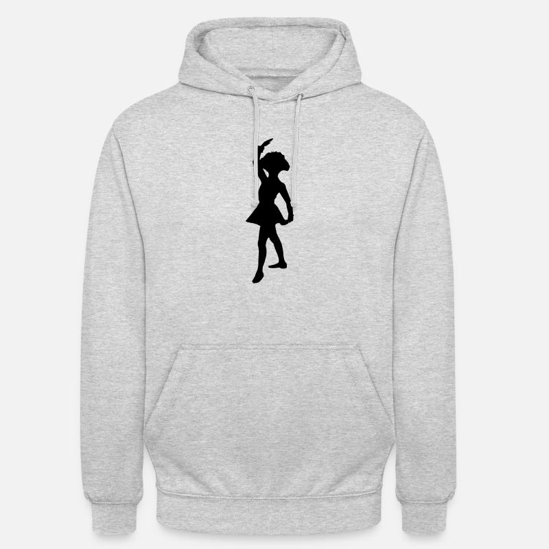 Garde de carnaval dansant le mardi gras - Sweat-shirt à capuche unisexe - gris clair chiné