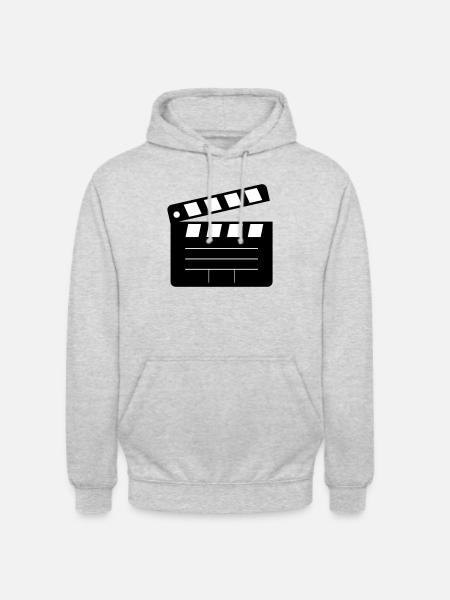 action! Clap movie - Unisex Hoodie - light heather grey