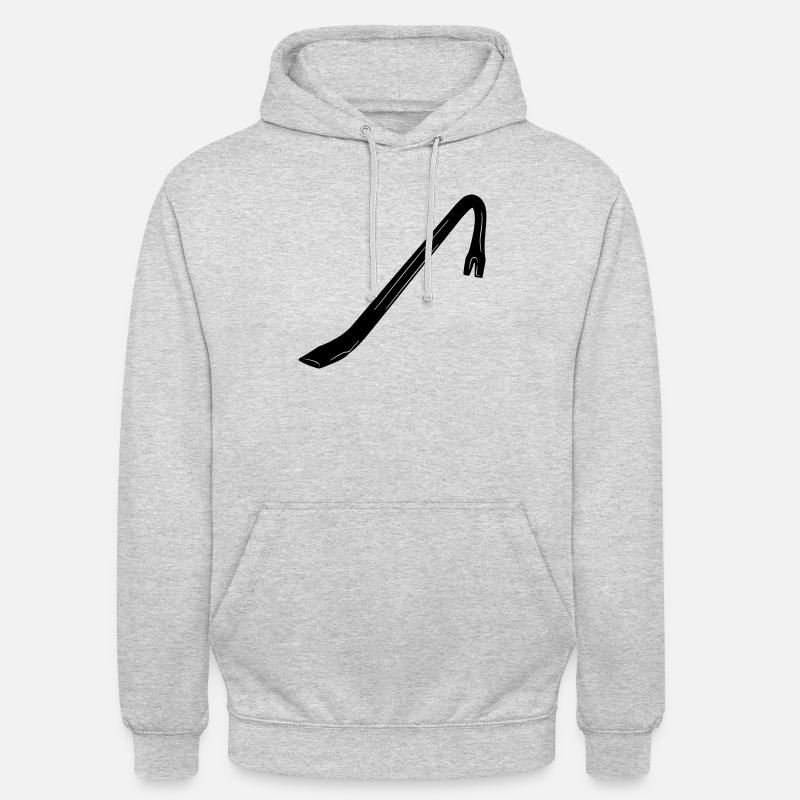 Brechstange eine Brechstange - Unisex Hoodie - Hellgrau meliert