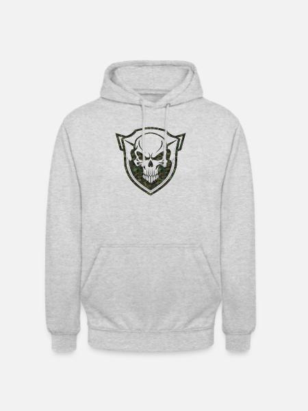 Hærkrig Militær Uniform Force Soldat Camouflage - Hættetrøje unisex - lysegrå meleret