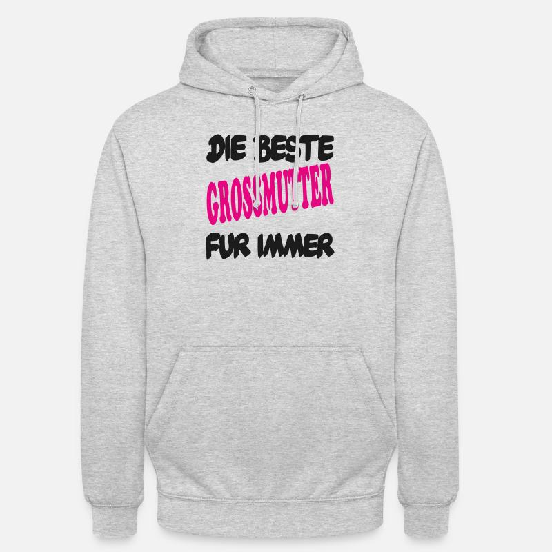 DIE BESTE GROSSMUTTER FUR IMMER - Sweat-shirt à capuche unisexe - gris clair chiné