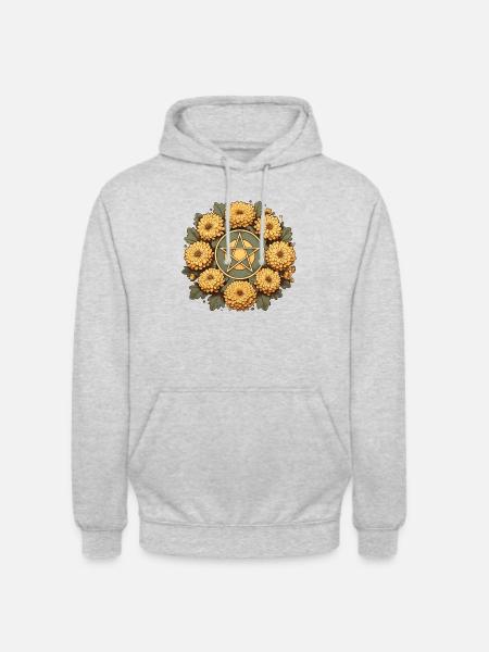 Retro Pentacle - Unisex Hoodie - light heather grey