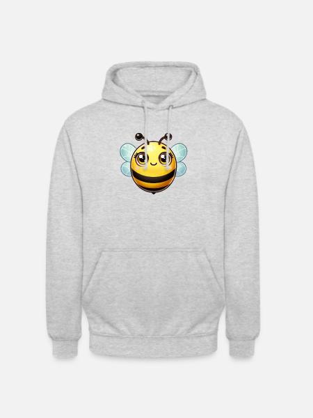 biene - Unisex Hoodie - Hellgrau meliert