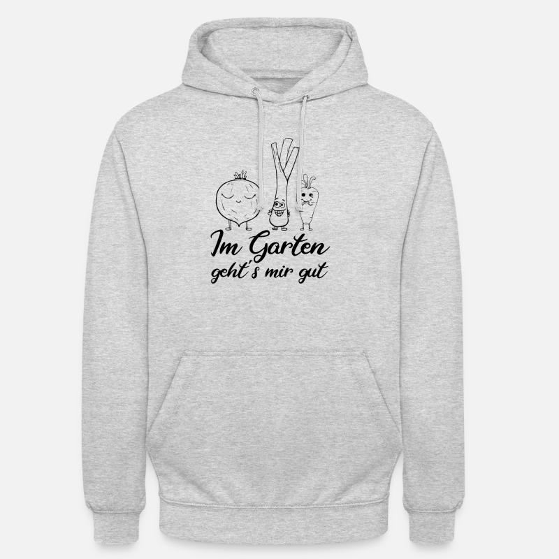 Garten - Unisex Hoodie - Hellgrau meliert