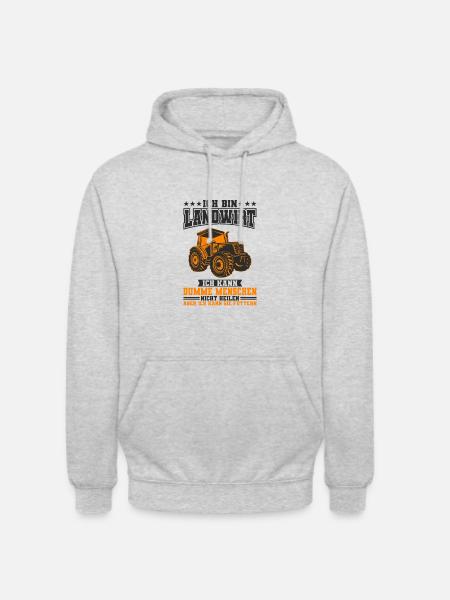 Landwirt - Unisex Hoodie - Hellgrau meliert