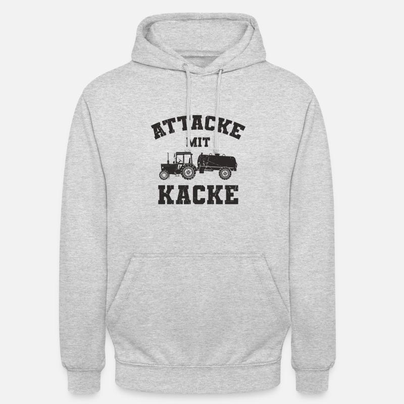 Traktor Spruch - Unisex Hoodie - Hellgrau meliert