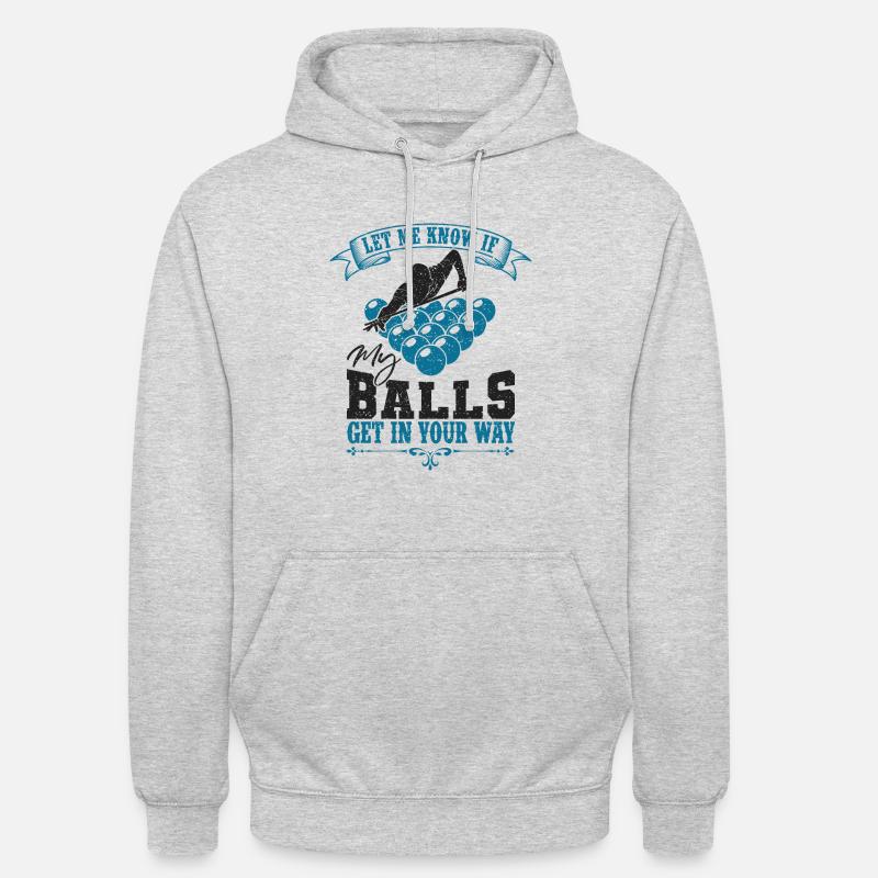 Billard - Unisex Hoodie - Hellgrau meliert