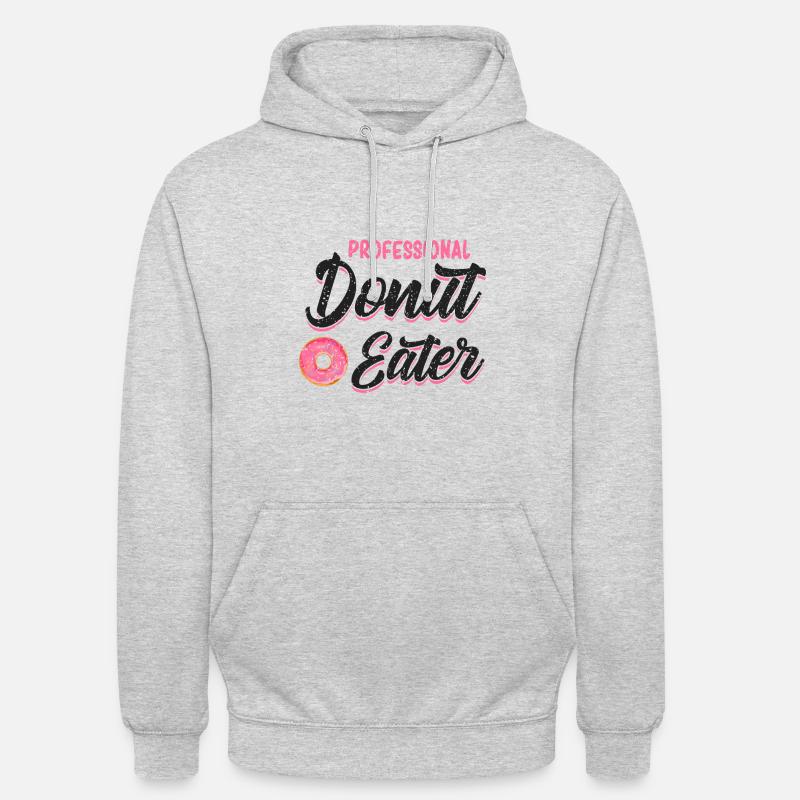 Beignet - Sweat-shirt à capuche unisexe - gris clair chiné