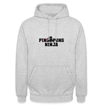 Table tennis - Unisex Hoodie - light heather grey - Front - Alina (178cm) & Michal (187cm)