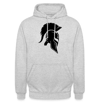 Spartans - Unisex Hoodie - light heather grey - Front - Alina (178cm) & Michal (187cm)