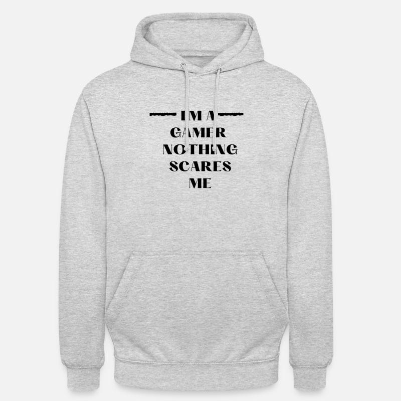 Conception de jeu cool! - Sweat-shirt à capuche unisexe - gris clair chiné