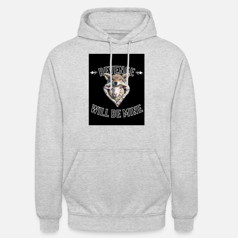 Rache wird mein sein - Unisex Hoodie - Hellgrau meliert