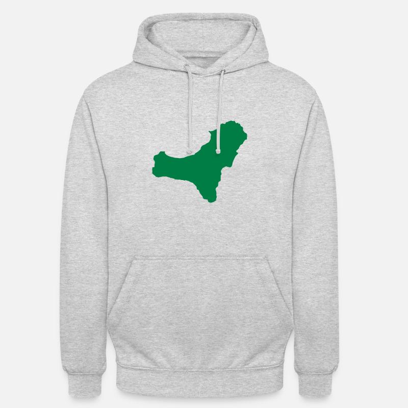 El Hierro - Sweat-shirt à capuche unisexe - gris clair chiné