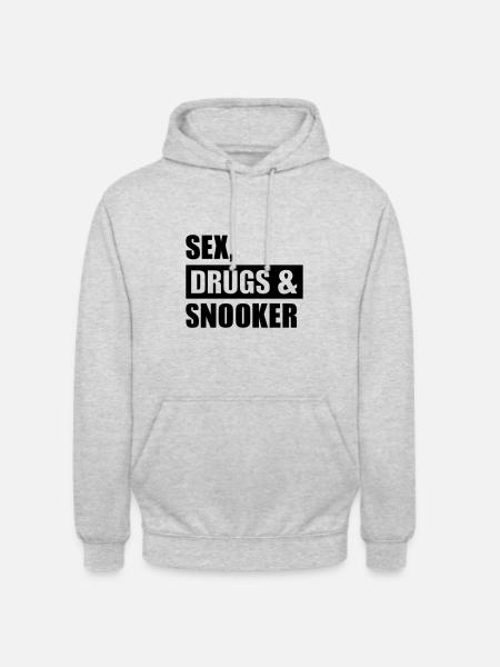 Snooker - Unisex Hoodie - Hellgrau meliert