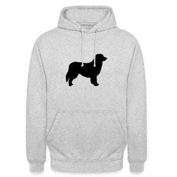 Hovawart - Unisex Hoodie - Hellgrau meliert - Vorne - Alina (178cm) & Michal (187cm)