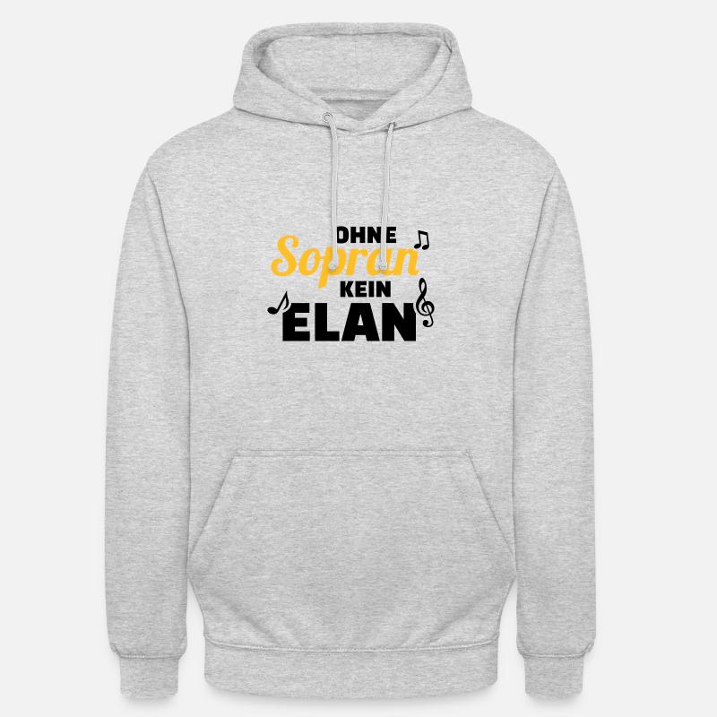 Chor - Unisex Hoodie - Hellgrau meliert