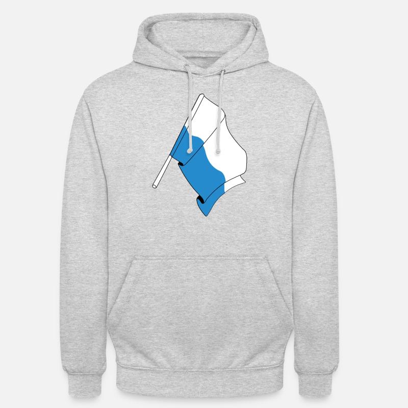 DrapeauLucerne Suisse - Sweat-shirt à capuche unisexe - gris clair chiné