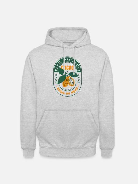 Peruvian Cacao - Unisex Hoodie - Hellgrau meliert