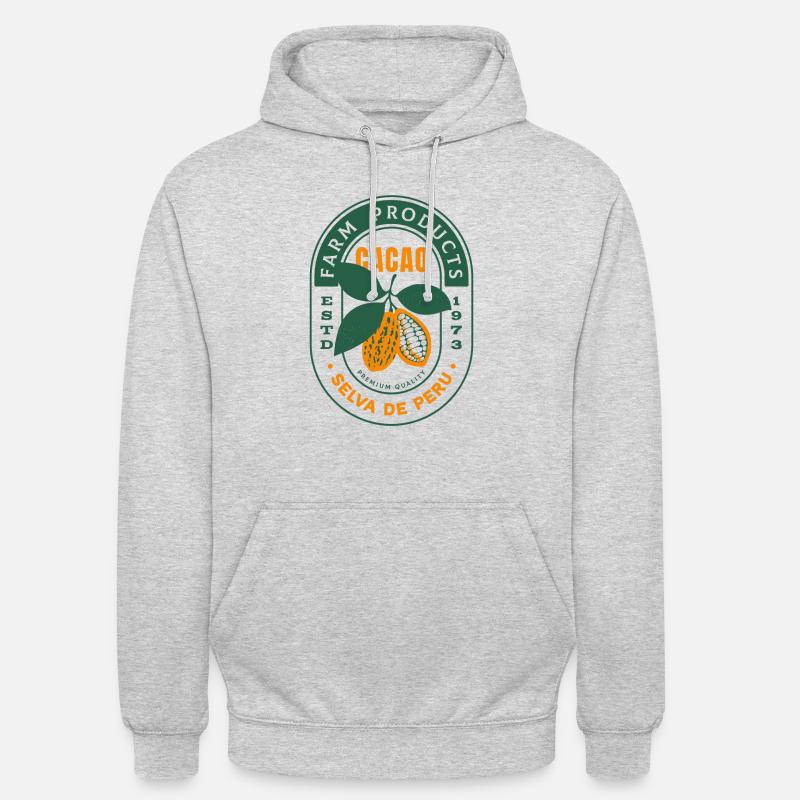 Peruvian Cacao - Unisex Hoodie - Hellgrau meliert