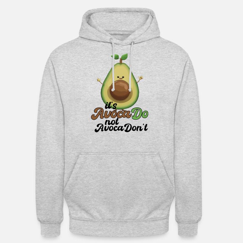Avocat Drôle d’optimisme positif Cadeau - Sweat-shirt à capuche unisexe - gris clair chiné