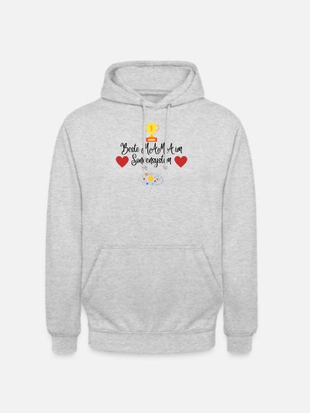 Beste MAMA im Sonnensystem - Unisex Hoodie - Hellgrau meliert