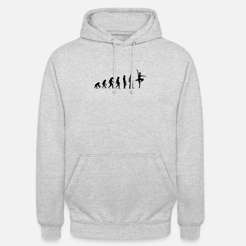 classical dance evolution - Unisex Hoodie - light heather grey