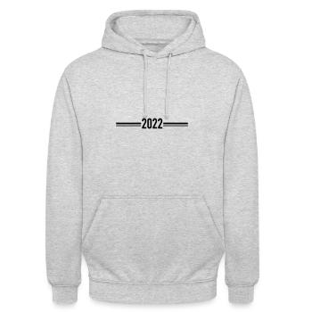 2022 Symbole - Sweat-shirt à capuche unisexe - gris clair chiné - Devant - Alina (178cm) & Michal (187cm)