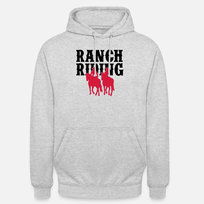 Ranch Riding 2C - Farbwechsel - Unisex Hoodie - Hellgrau meliert