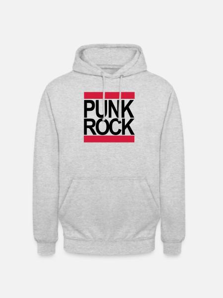 punkrock - Unisex Hoodie - Hellgrau meliert