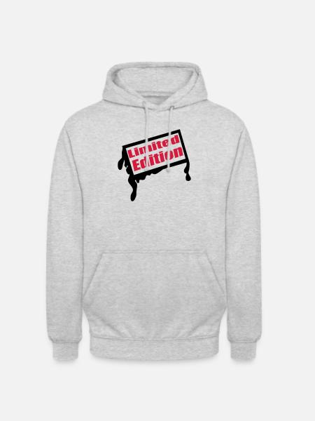 limeted - Unisex Hoodie - Hellgrau meliert