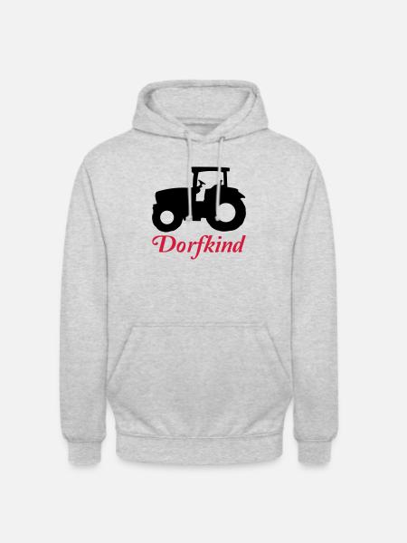 traktor2 - Unisex Hoodie - Hellgrau meliert