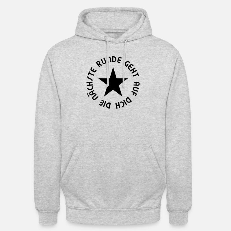 Nächste Runde - Unisex Hoodie - Hellgrau meliert