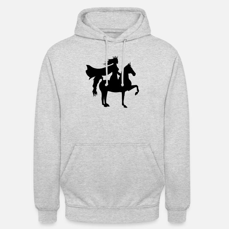 prinzessin - Sweat-shirt à capuche unisexe - gris clair chiné
