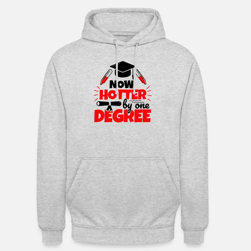 Abschluss Geschenk Schulabschluss Studium - Unisex Hoodie - Hellgrau meliert