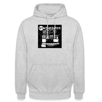 Modular SynthesizerI - Unisex Hoodie - Hellgrau meliert - Vorne - Alina (178cm) & Michal (187cm)