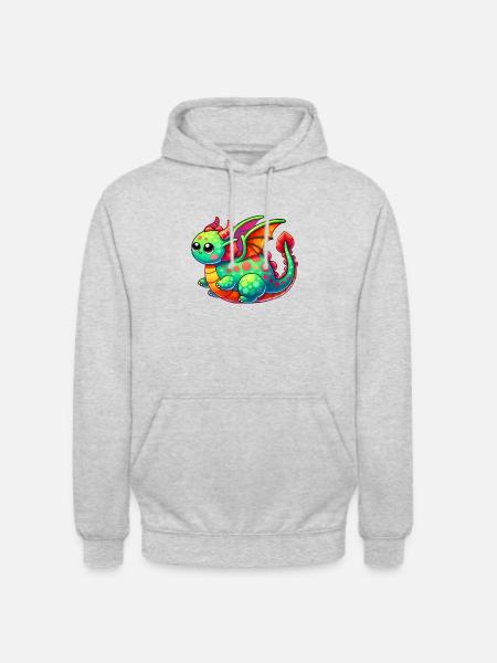 Dragon Comic - Unisex Hoodie - light heather grey