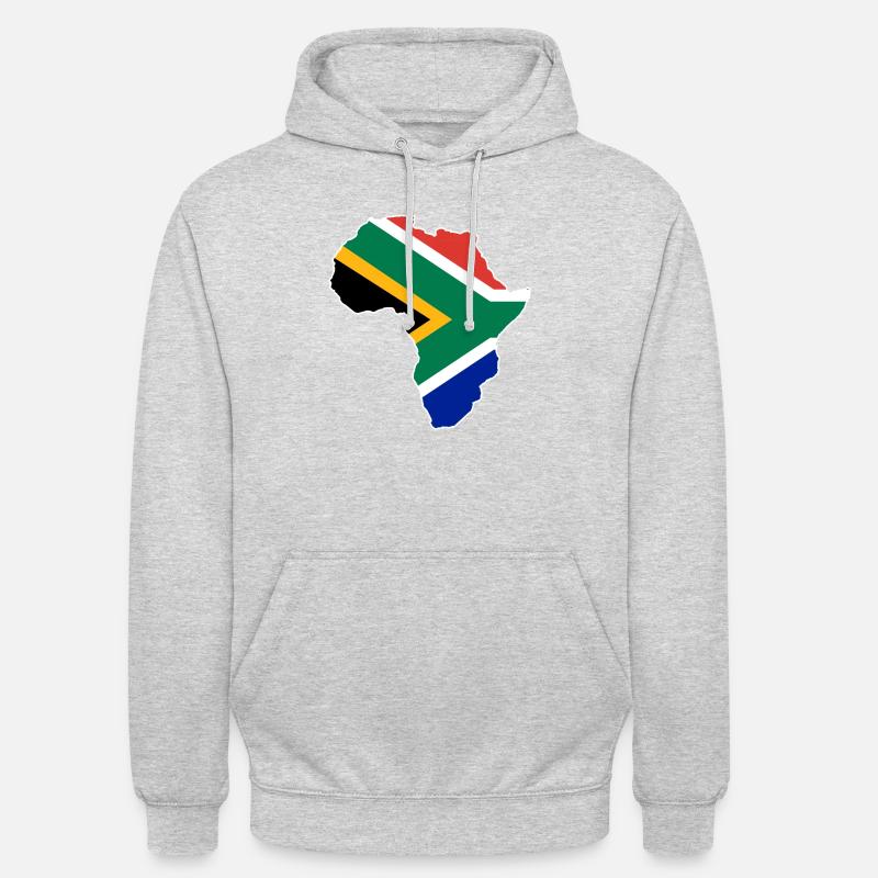 Südafrika - Unisex Hoodie - Hellgrau meliert