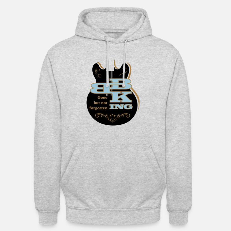 B.B. King - Sweat-shirt à capuche unisexe - gris clair chiné