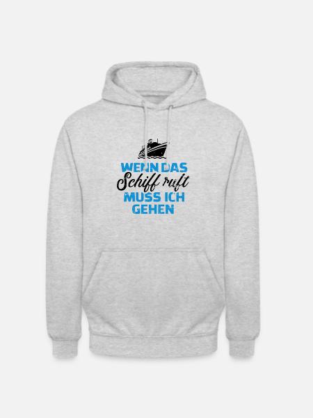 Kreuzfahrt - Unisex Hoodie - Hellgrau meliert