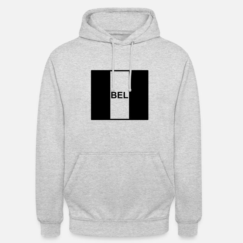 Drapeau Tactique de la Belgique - Sweat-shirt à capuche unisexe - gris clair chiné