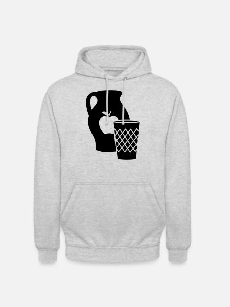 Bembel und Geripptes - Unisex Hoodie - Hellgrau meliert