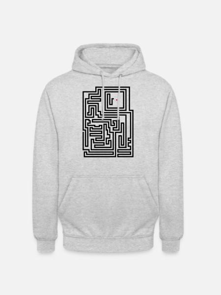 Retro Pixel Game Snake - Unisex Hoodie - light heather grey