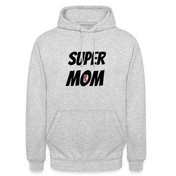 Super - Unisex Hoodie - Hellgrau meliert - Vorne - Alina (178cm) & Michal (187cm)
