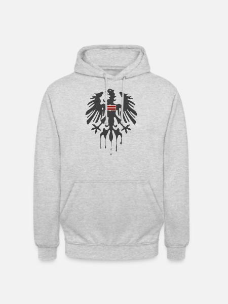 Österreich - Unisex Hoodie - Hellgrau meliert