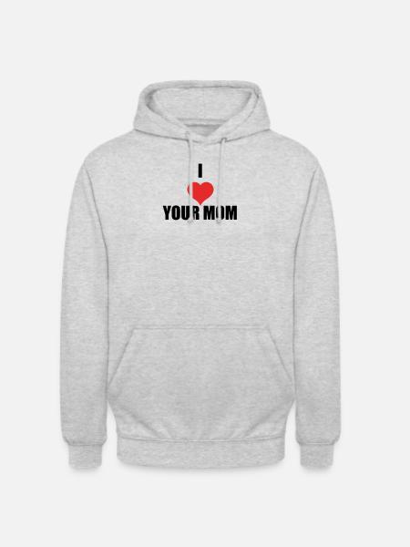 J’aime ta mère - Sweat-shirt à capuche unisexe - gris clair chiné