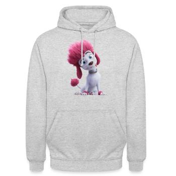 100% Wolf Freddy tire la langue - Sweat-shirt à capuche unisexe - gris clair chiné - Devant - Alina (178cm) & Michal (187cm)