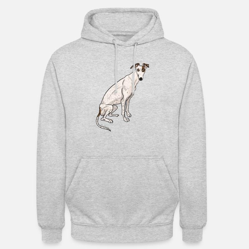 Levrette - Sweat-shirt à capuche unisexe - gris clair chiné