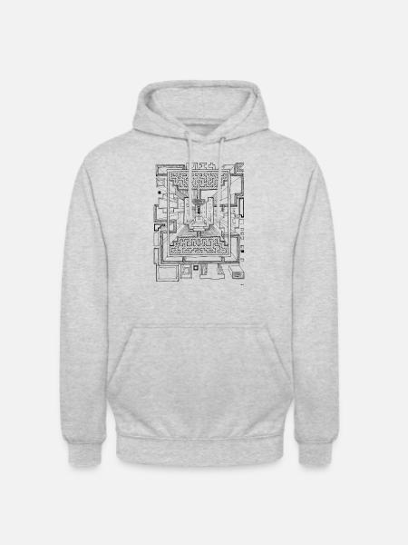 1714 Dimension - Unisex Hoodie - Hellgrau meliert