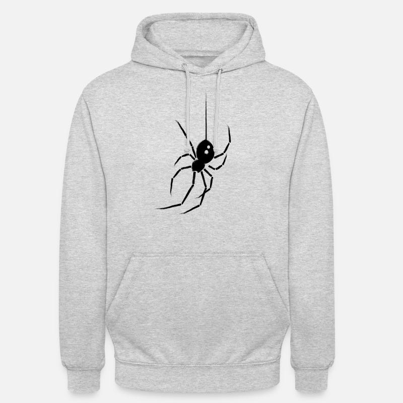 Spinne Schwarze Witwe - Unisex Hoodie - Hellgrau meliert